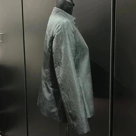 Zanella Maxine Full Zip,lightweight jacket,crinkle texture,shoulder pads,Italian - Picture 5 of 11